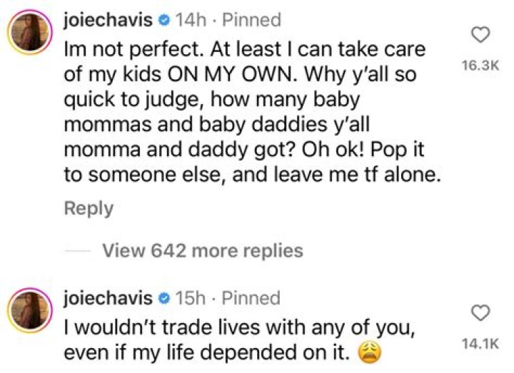 Joie Chavis' Parents' Role In Her Success