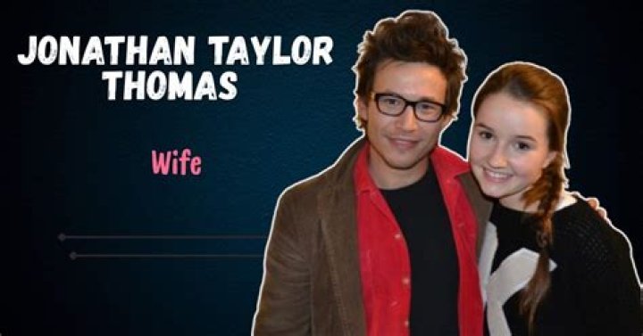 Jonathan Taylor Thomas's Spouse Revealed